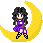 Goth Girl on Moon